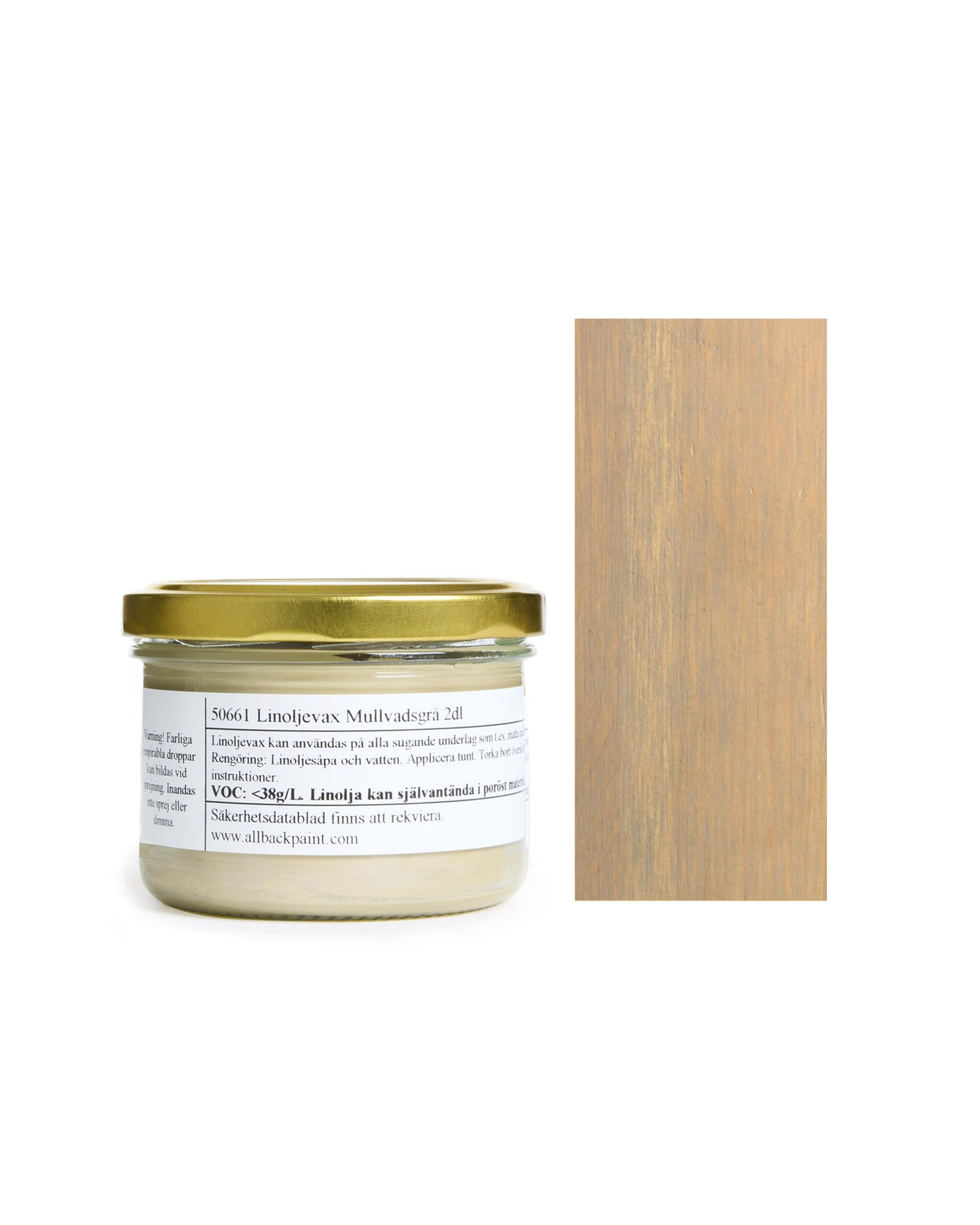 Linseed Wax Allbäck - Mole Grey