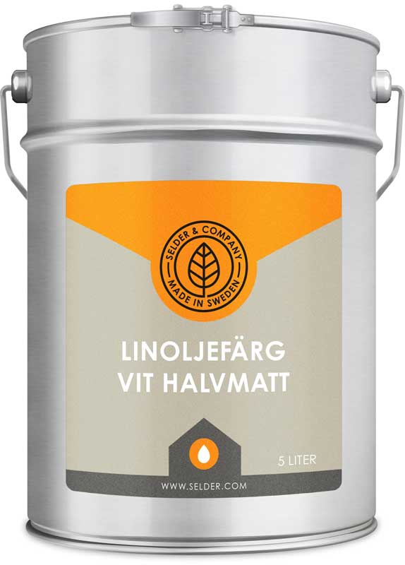 Leinölfarbe Selder & Co - Weiß seidenmatt image