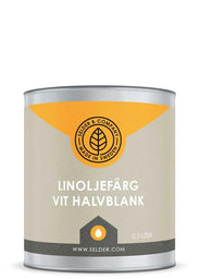 Linoljefärg Selder & Co - Vit halvblank thumbnail image