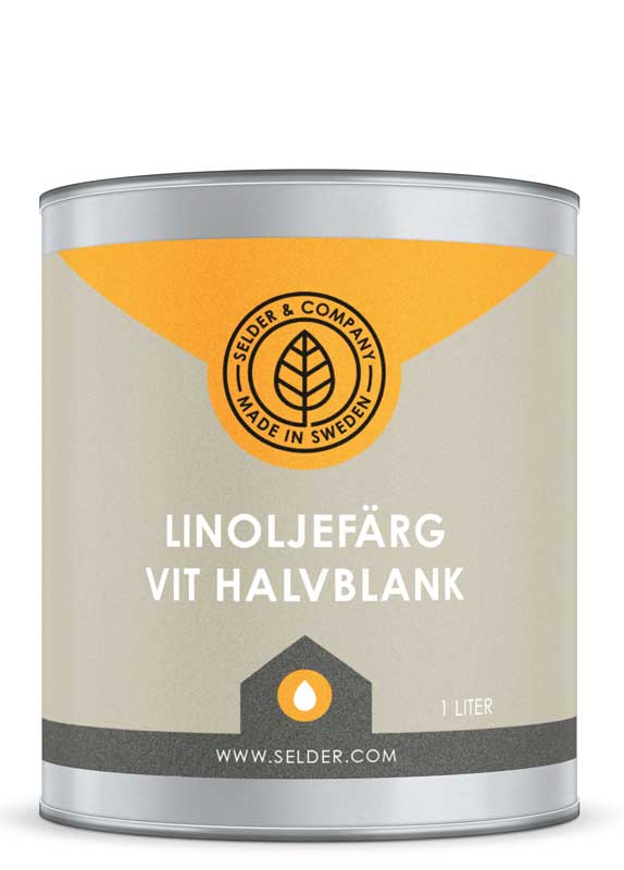 Linoljefärg Selder & Co - Vit halvblank image