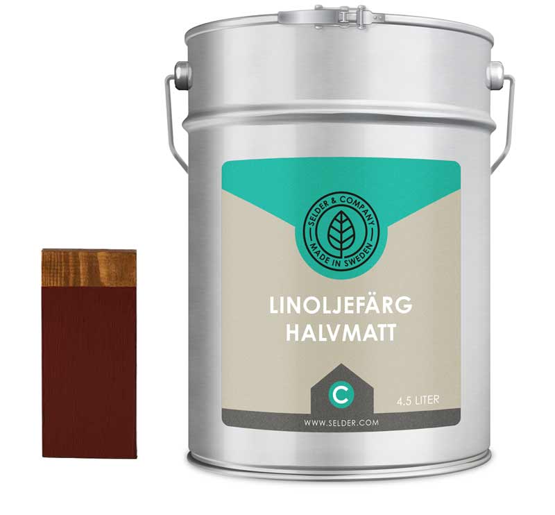 Linoljefarge Selder & Co - Engelsk rød image