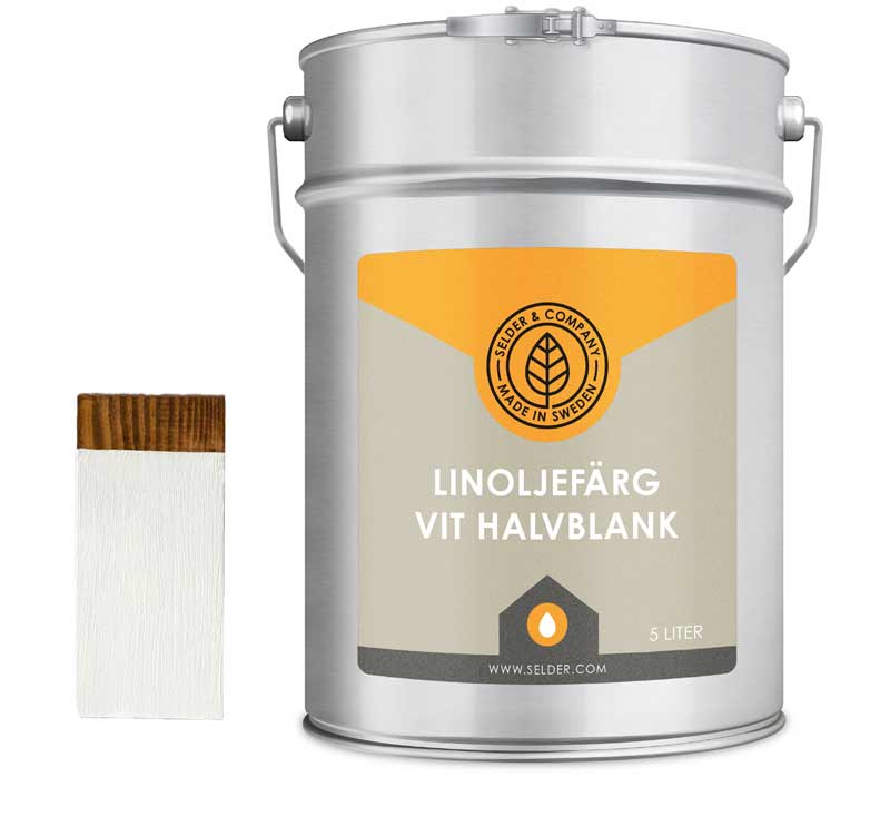 Linoljefärg Selder & Co - stockholmsvit - traditionell färg – Sekelskifte