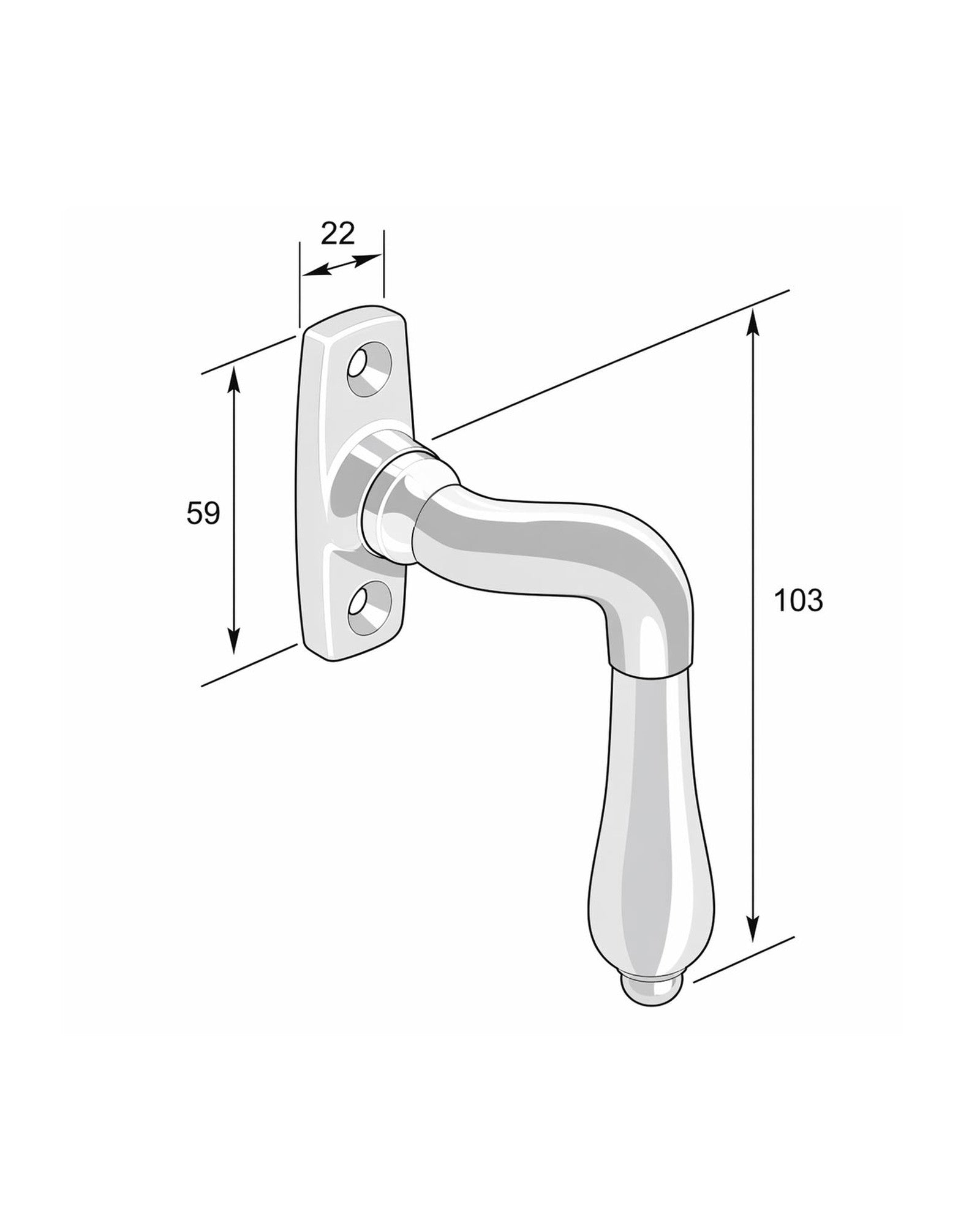Espagnoletgreb - Dråbe buet nikkel image