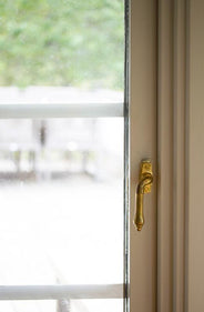 Espagnolette handle - Drop bent brass thumbnail image