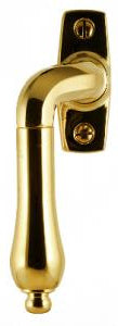 Espagnolette handle - Drop bent brass thumbnail image