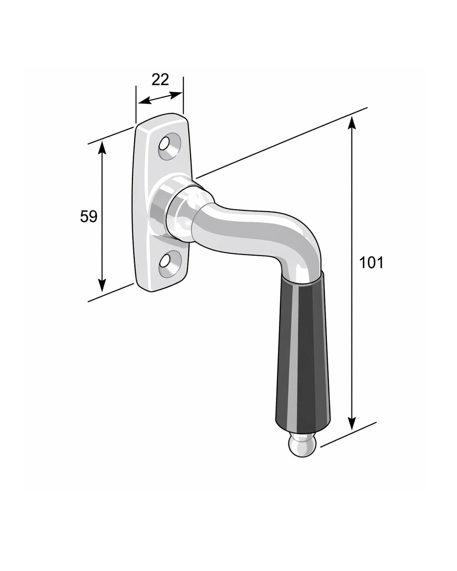 Espagnoletgreb - Låsbolaget buet nikkel image