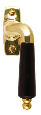 Espagnolette handle - Låsbolaget bent brass