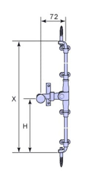 Espagnolet - Espagnolet til udadgående vinduer thumbnail image