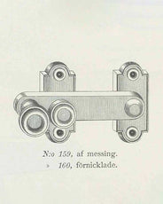 Window latch - Næsman 159 brass thumbnail image