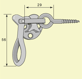 Fönsterlås - Aug Stenman nr 177 nickel image