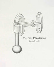 Window Lock - Næsman 799 nickel thumbnail image