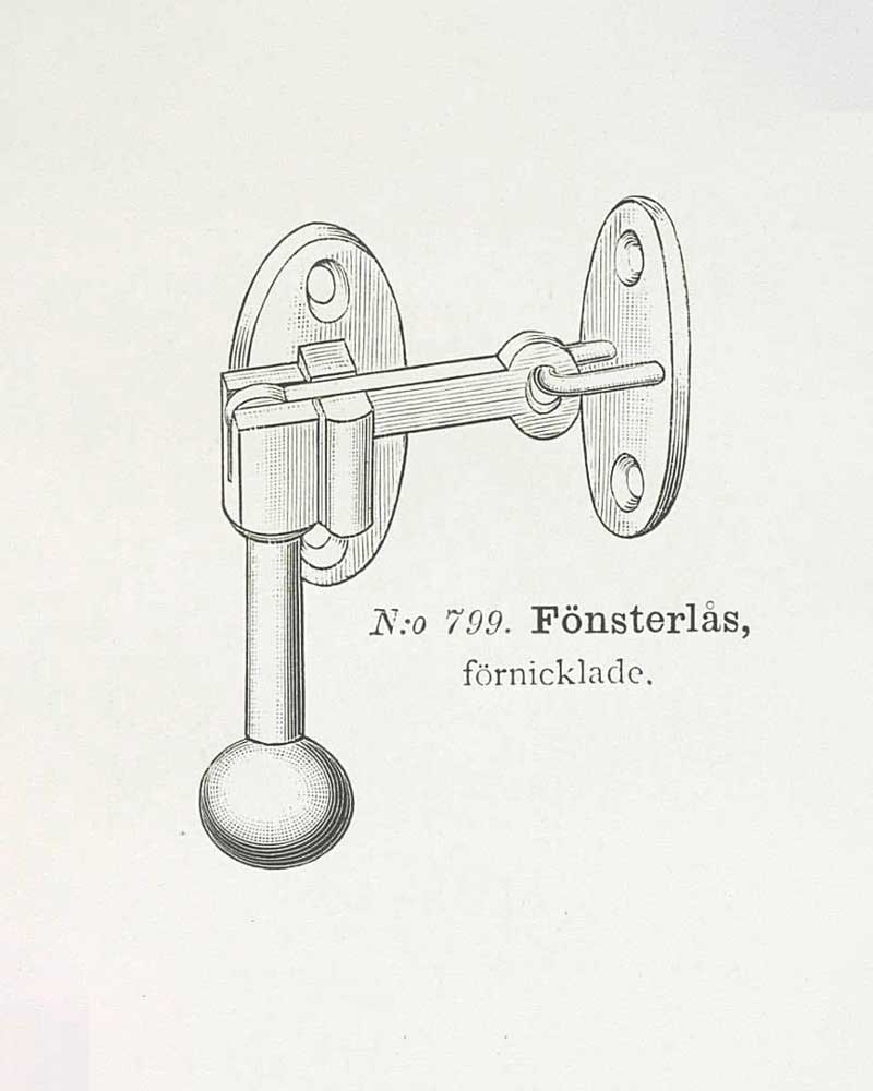 Window Lock - Næsman 799 nickel image