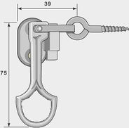 Window Lock - Priorverken 138 nickel thumbnail image