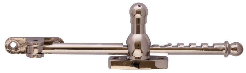 Window catch - Outward-opening, nickel