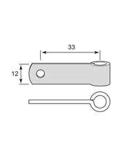 Window Latch 45 mm (1,8 in.) - Aug Stenman 131 thumbnail image