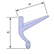 Vindushaspe - Varpa med stjerthake messing thumbnail image