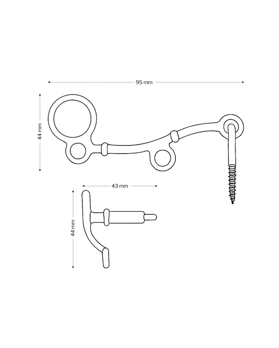 Window Fastener – Casement Stay with Hook Nickel image