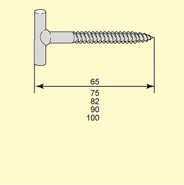 T-hook nickel - For espagnolettes thumbnail image