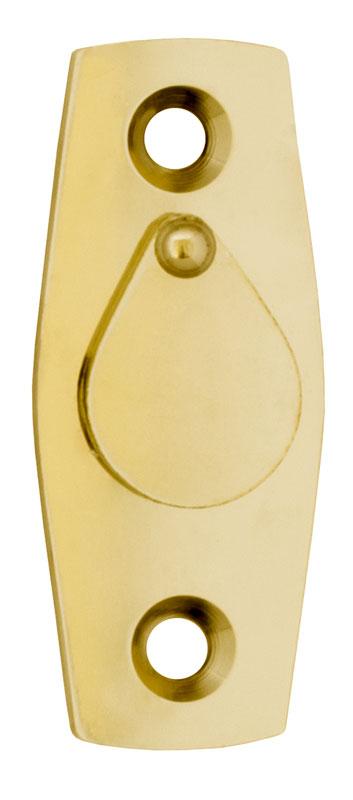 Cover plate for window handles - WIth clapper, brass image
