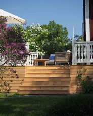 Terrassebord i kjernefuru - 28 x 120 mm - Lengde 3,9 m thumbnail image