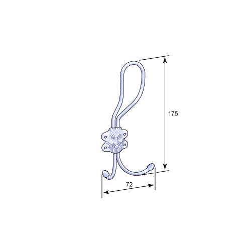 Coat Hook - Hathook 8116 nickel image