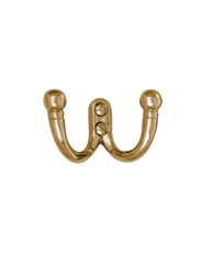 Hook - Double hook brass thumbnail image
