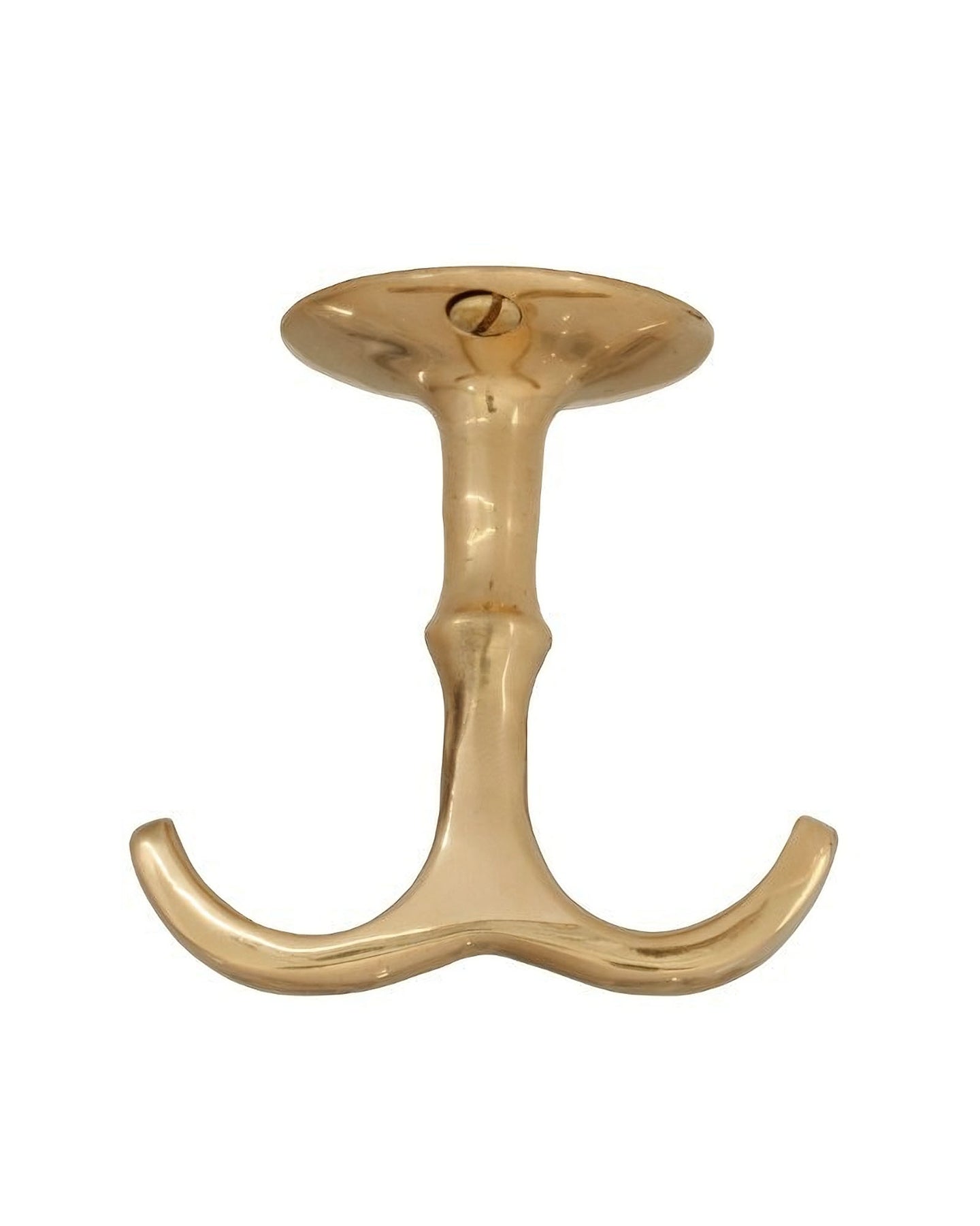 Hat rack hook - Anchor hook brass
