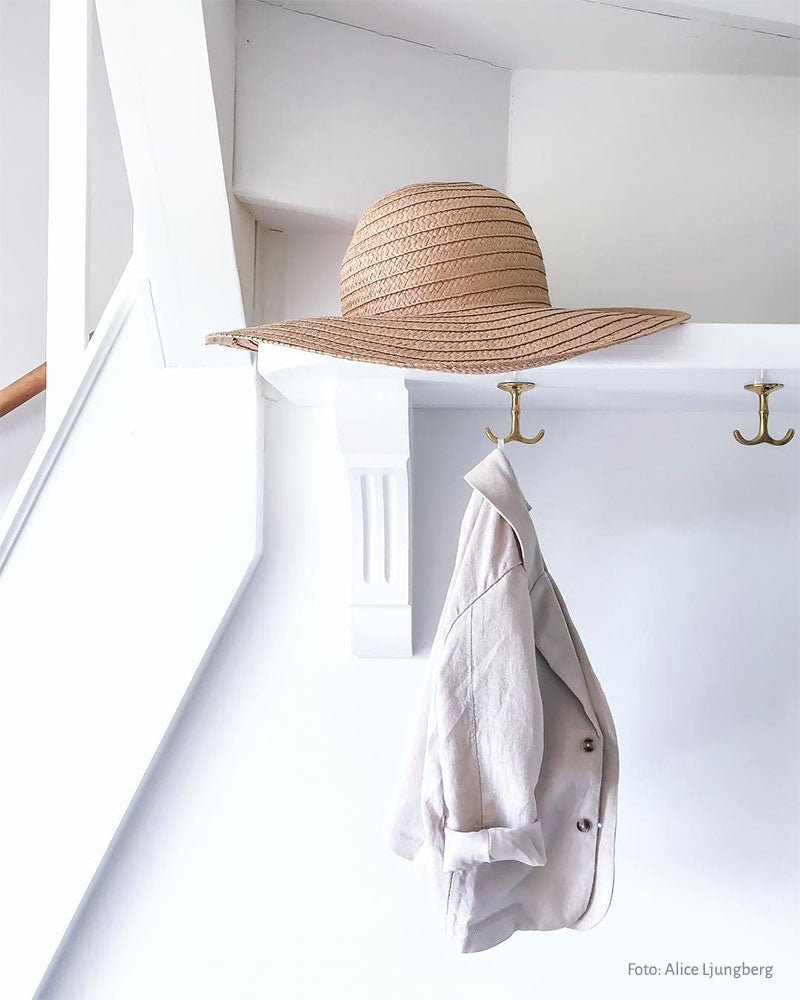 Hat rack hook - Anchor hook brass image