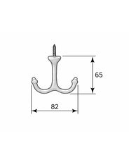 Anchor hook - Jernbolaget 5555 brass thumbnail image