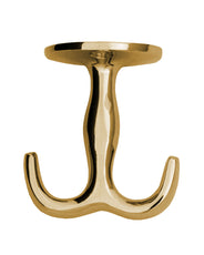Hat rack hook - Large anchor hook brass thumbnail image