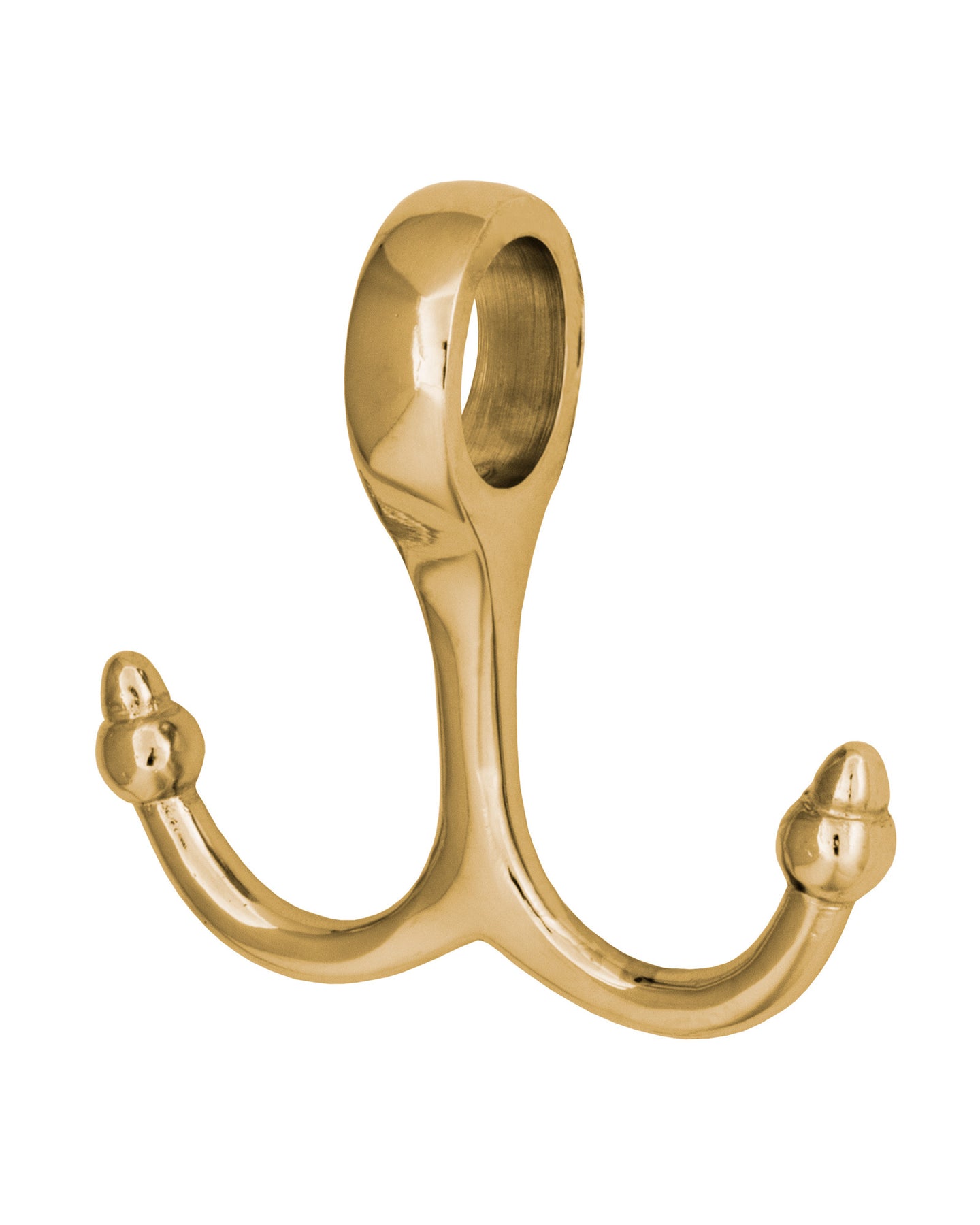 Hat rack hook for 25 mm tubes - Anchor, messing