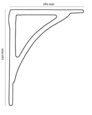 Konsol - Hyllkonsol mässing, 18 cm thumbnail image