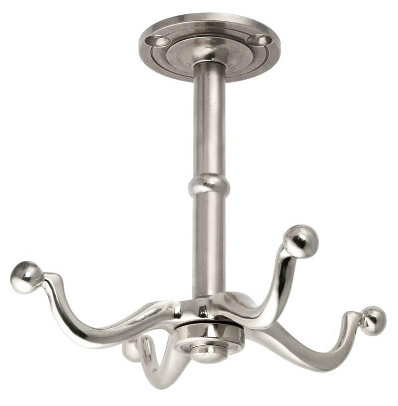 Coat Hook - 4-armed swivel hook Næsman 193 - nickel
