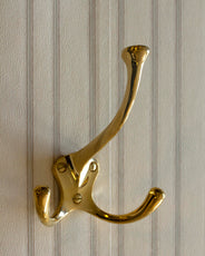 Dobbelt hattekrog – messing, Bårebo thumbnail image
