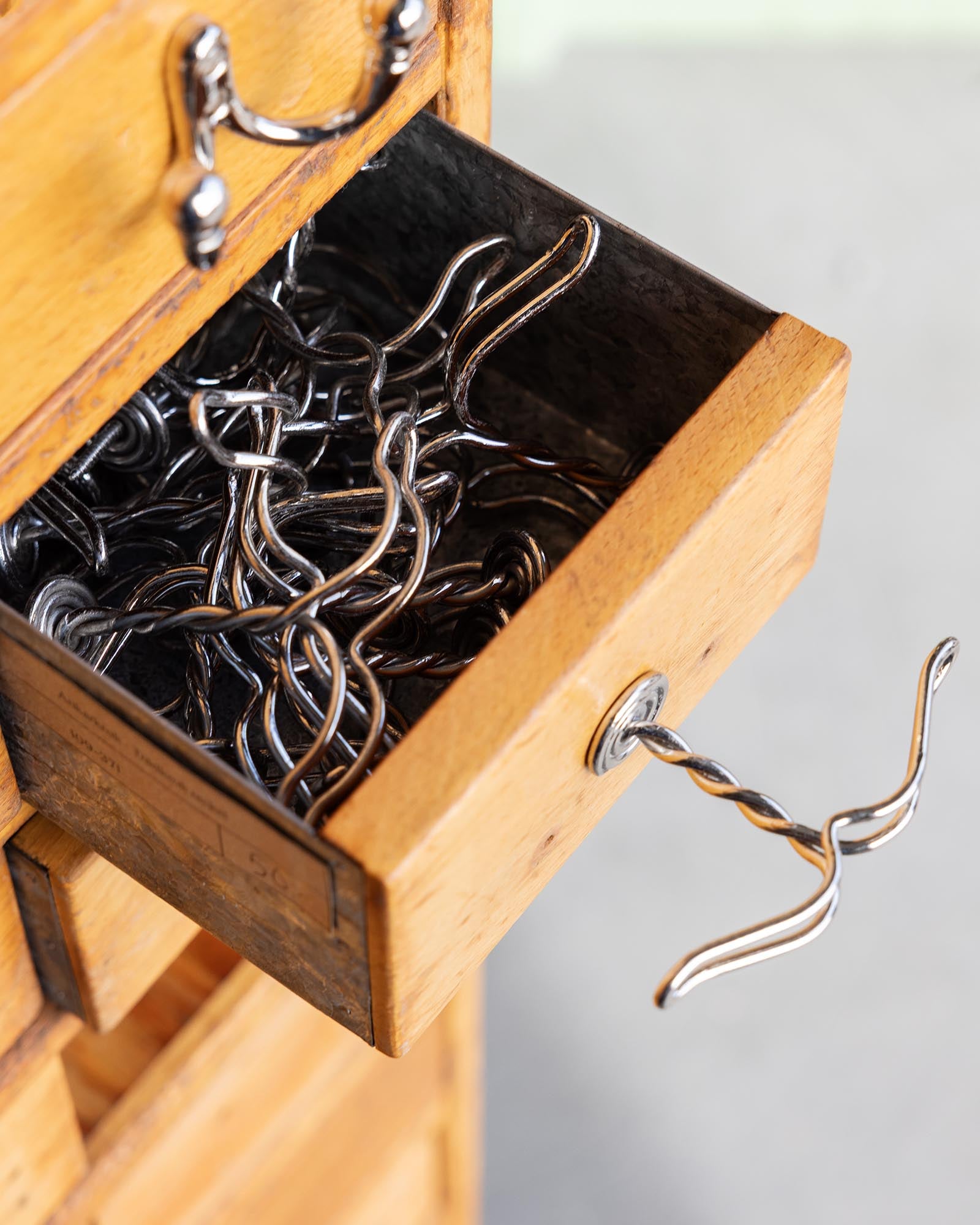 Hat rack hook - Anchor wire hook nickel image