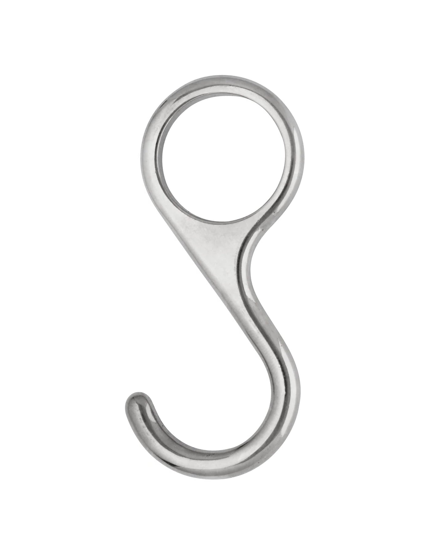 S hook in chrome - For 25 mm tube