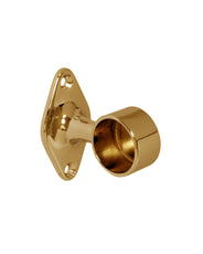 Rail bracket rhombus - Brass thumbnail image