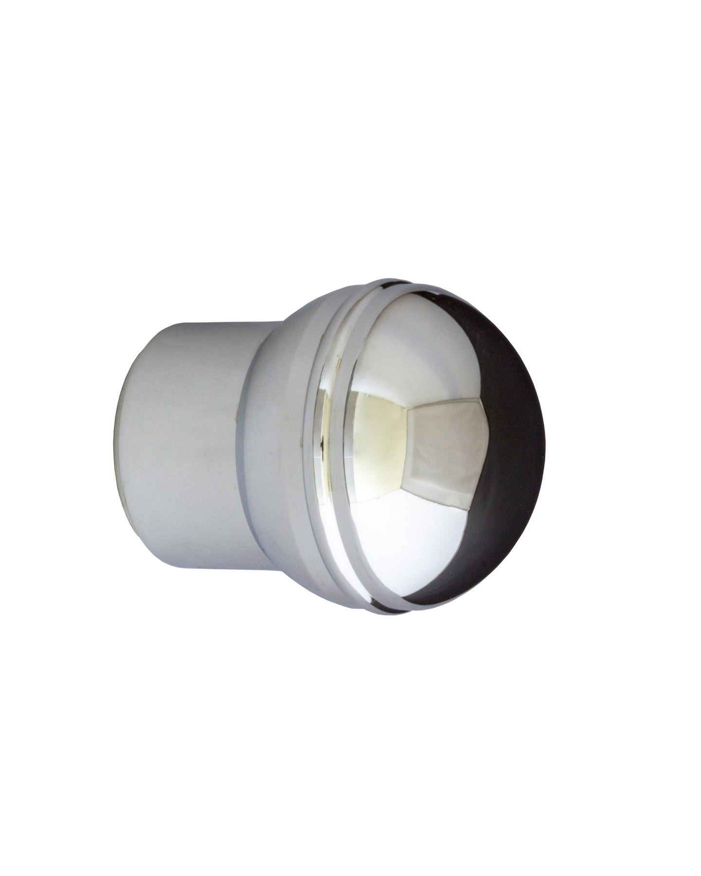End knob for tube 25 mm - Chrome