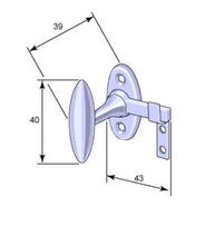 Schrank- und Fensterriegel, Låsbolaget 676, Messing thumbnail image