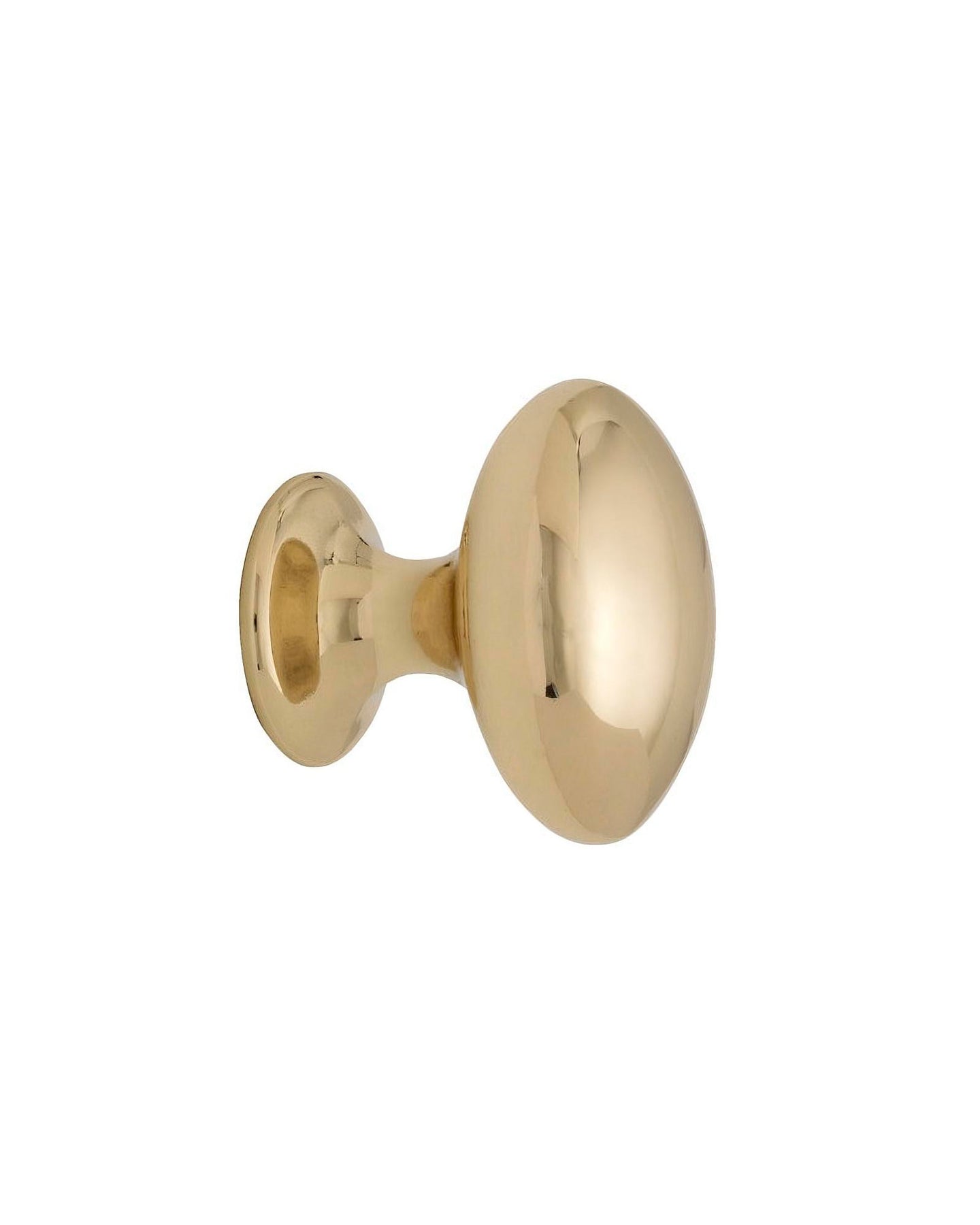Knob - Oval coated brass 40 mm