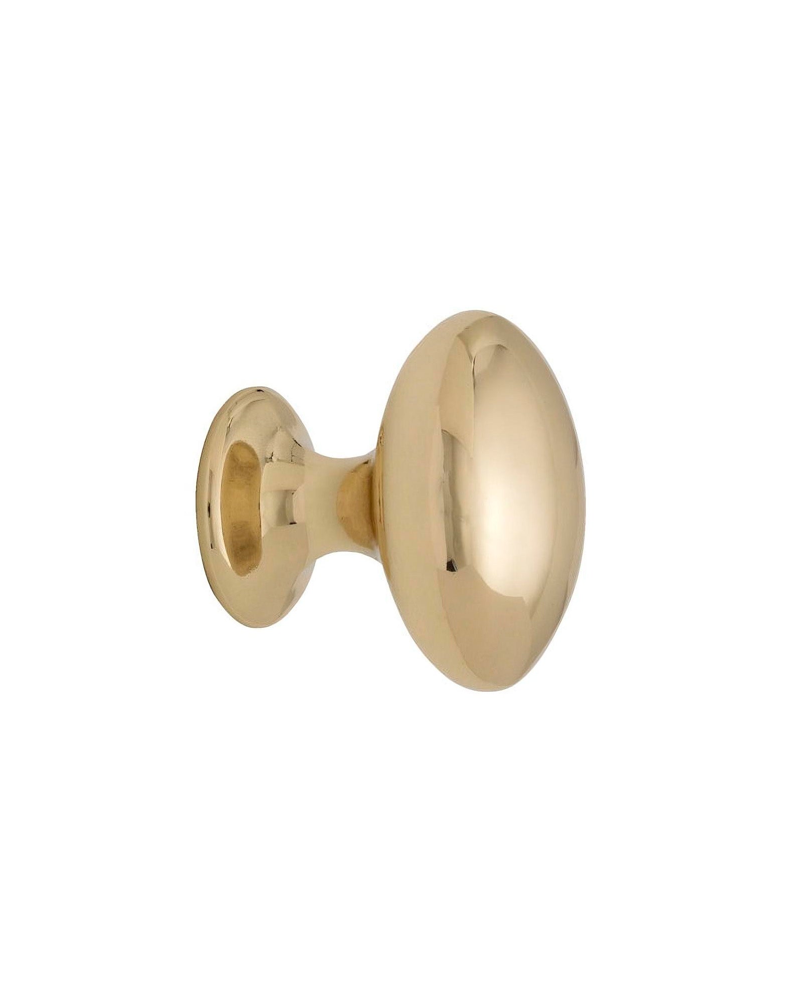 Knopp - Oval lackad mässing 40 mm image