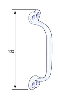 Schubladengriff - Næsman 148 groß Messing image