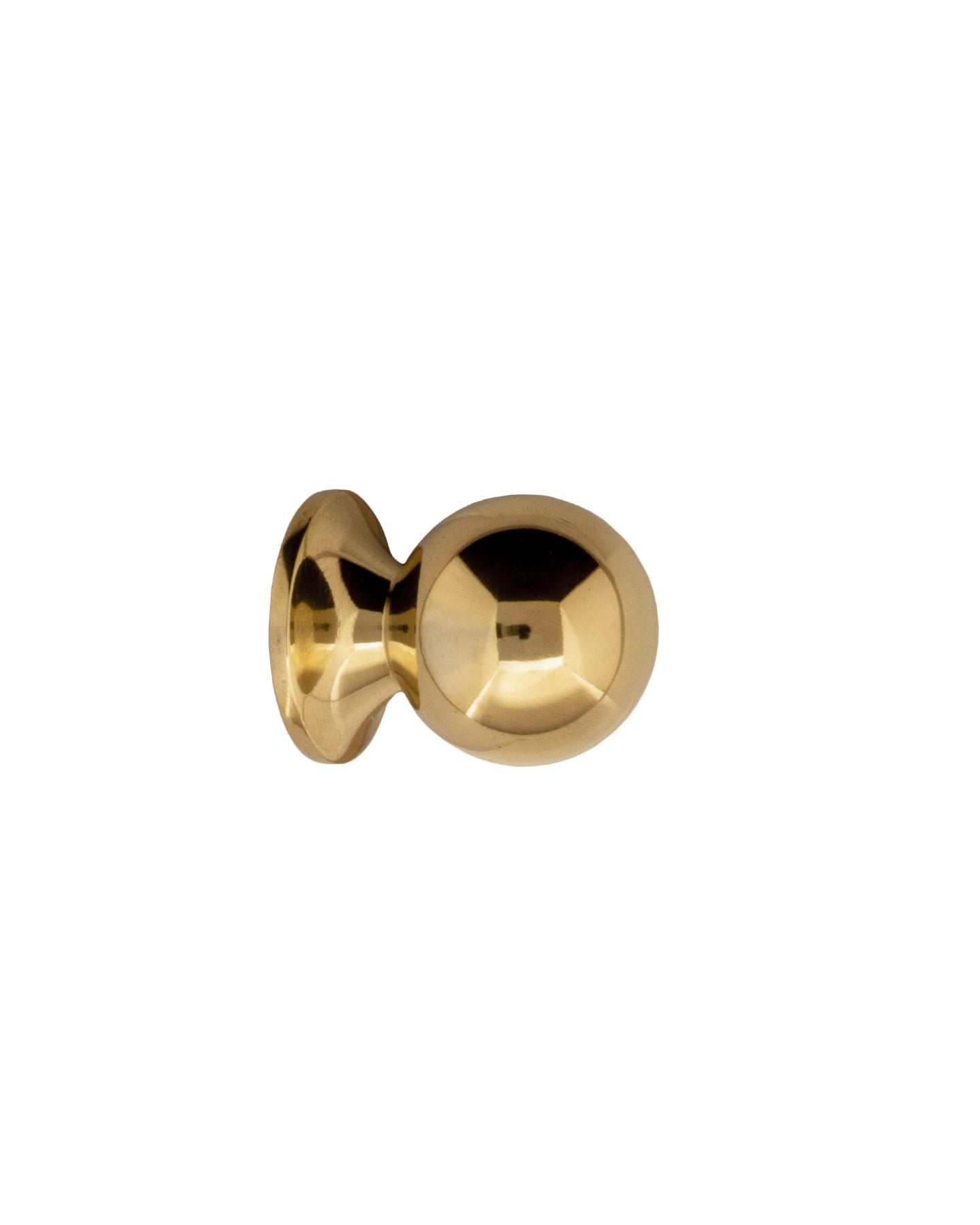 Knob - Round 25 mm brass