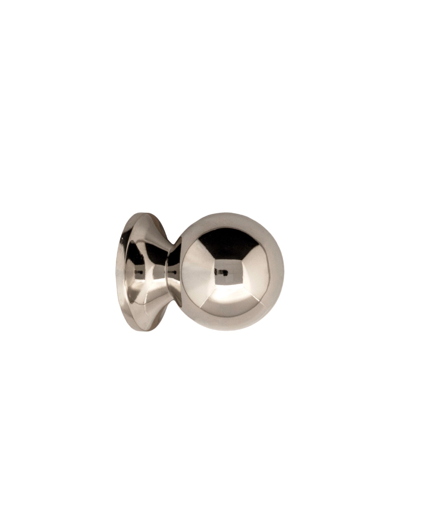 Knob - Round 25 mm nickel