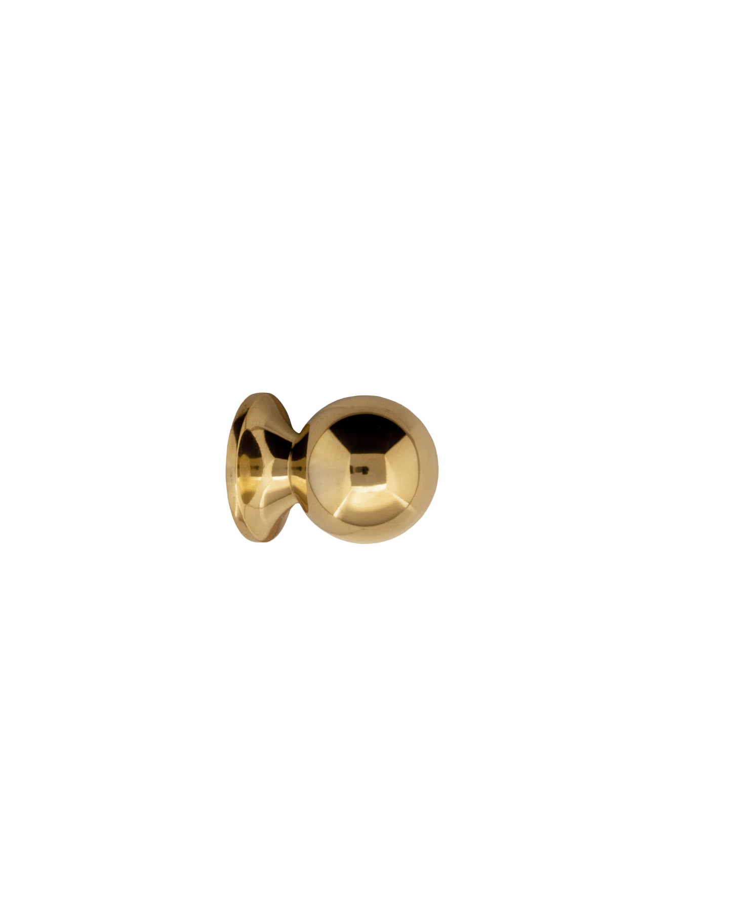 Knob - Round 18 mm (0.71 in.) brass