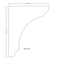 Trehylle - Kjøkkenshylle / Hattehylle furu, 80 cm thumbnail image