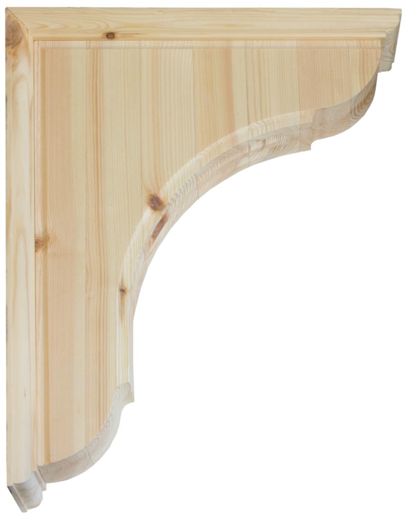 Shelf Bracket Grebbestad large wood- medium size