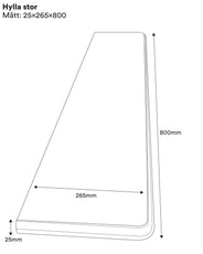 Vintage-Style 80 cm (31.5 in.) Shelf - Sekelskifte Shelf Board thumbnail image