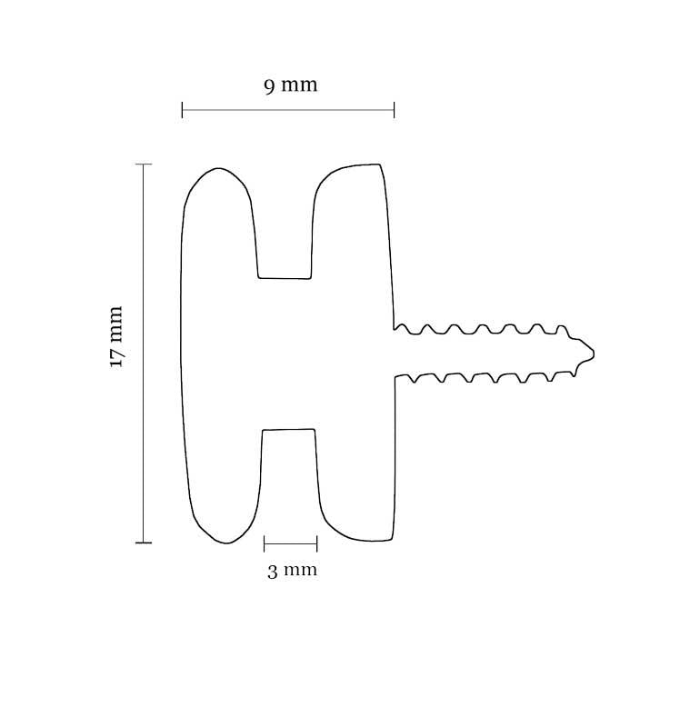Cord Drawstring Tie for Blinds - Brass image