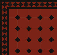 Klinker - Oktagon 15x15 cm Röd - Winckelmans Granitklinker thumbnail image